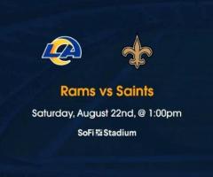 Rams vs Saints Tickets SoFi Stadium Aug 22, 2026