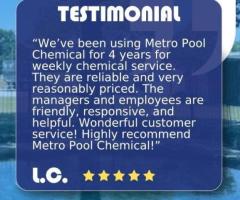 Customer Reviews | Metro Pool Chemical
