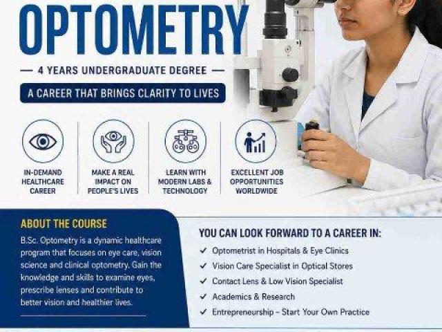 Start Your B.Sc. Optometry Journey with Practical Clinical Training