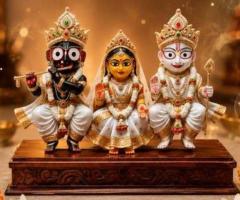 Premium Jagannath Subhadra Balabhadra Idol Set | Shri Prasadam