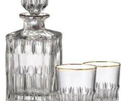 Whiskey Decanter and Glasses | Classic Crystal Set