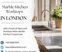 Marble Kitchen Worktops in London | +44 020 83685555 | DialAWorkTop