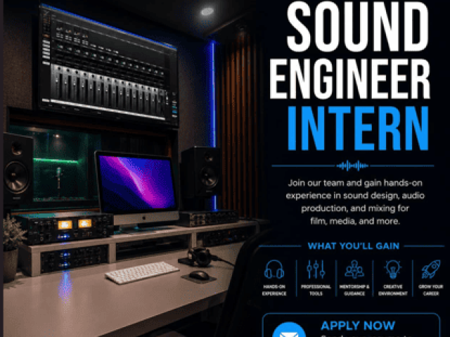 Sound Engineer Intern – Arete Productions | Internship Opportunity