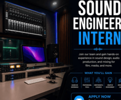 Sound Engineer Intern – Arete Productions | Internship Opportunity